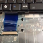 ノートパソコンのキーボードコネクタ部分