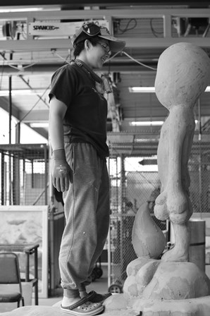 8000日目の取り組み　　三木サチコの彫刻とドローイング